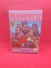 Romance Of The Three Kingdoms II 2 (Nintendo NES) Complete in Box With Poster