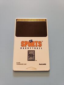 TV Sports Basketball - TurboGrafx-16 TG16 (1991) Video Game HuCARD - Tested