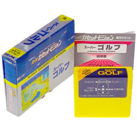 SUPER GOLF Super Cassette Vision Japan Import Sports EPOCH SCV NTSC-J Complete