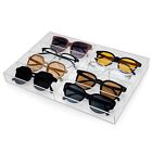Acrylic Sunglass Organizer Clear Eyeglass Display Case 8 Slot Sunglasses Tray...