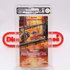 AN AMERICAN TAIL - VGA GRADED 75+ with 85 SEAL! NEW & Sealed & Watermark! (VHS)