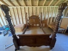 four poster bed queen wood