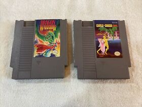Dragon Warrior  & Castle Of Dragon (Nintendo NES, 1989) Game Lot Of 2 Cartridge