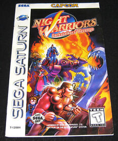 Night Warriors: Darkstalkers' Revenge - Manual Only (Sega Saturn) VG