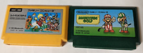 Nintendo Famicom Lot of 2 - Mario Open Golf & Super Mario Bros.  - AUcx20