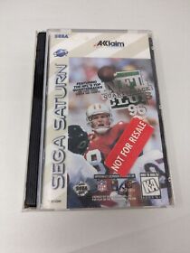 NFL Quarterback Club 96 (Sega Saturn, 1996) Cracked Case CIB