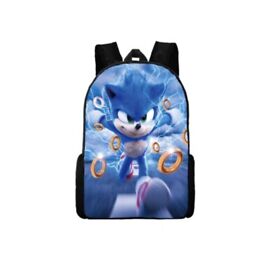 Sonic Backpack Primary and Middle School Students Boys Girls Anime Cartoon