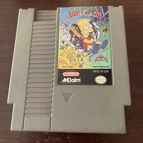 The Simpsons: Bart vs. the World (Nintendo NES, 1991) Game Authentic *TESTED*