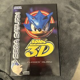 Sega Saturn Game - SONIC 3D FLICKIES ISLAND - Complete Retro Rare
