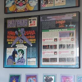 FRAMED Retro 1991 Batman Return of the Joker ad/poster NES Video Game Wall Art