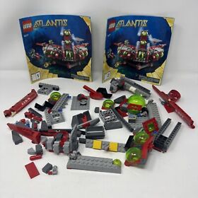 LEGO ATLANTIS 8077 Exploration HQ Set - Book 1 and 2 - Incomplete See Pics