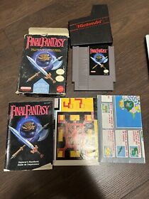 Final Fantasy (Nintendo NES, 1990) in box +instructions maps tested works! CIB