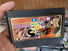 Famicom NES Game MK305 3in1 Mortal Kombat, YuYu Hakusho Datach, Caesars Palace