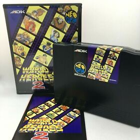 World Heroes 2 with Box and Manual Neo Geo AES [Neo Geo SNK]