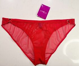 NWT L'Agent Provocateur Panties Brief Red Feminine Lace Lingerie Size L