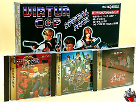 VIRTUA COP Gun Controller Special Pack Boxed Sega Saturn SS NTSC-J Japan Import