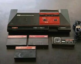 SEGA Master System Video Game Console W/ 3 Games Tested Working