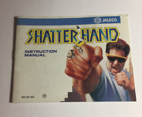 Shatterhand NES Nintendo solo manual de instrucciones