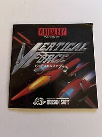 Vertical Force Nintendo Virtual Boy Japanese Manual Only Authentic VG Con