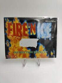 Fire 'N Ice Instruction Booklet (NES, 1993) MANUAL ONLY