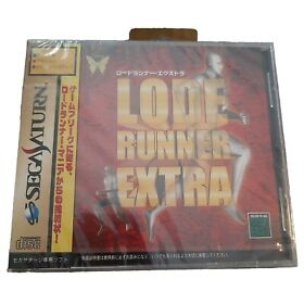  Sega Saturn Lode Runner Extra Saturn Factory Sealed (Japanese Version)