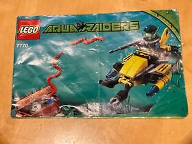 Lego Aqua Raiders.  7770.    Deep Sea Treasure Hunter.   Manual Only.