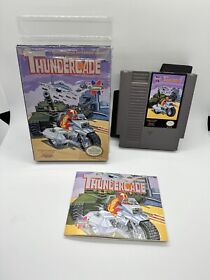 Thundercade (Nintendo NES, 1989) CIB Complete Rare Near Mint In Cello!