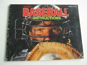 Nintendo Entertainment System NES Techmo Baseball Instruction Booklet Only