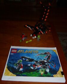 Lego - Atlantis - Deep Sea Striker - #8076 - complete w/xeroxed instructions