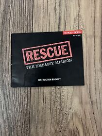 Rescue the Embassy Mission Manual Only NES Nintendo