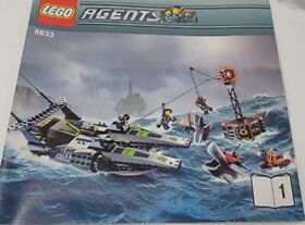 LEGO Agents: Speedboat Rescue 8633 (NO BOX - Sealed bags)