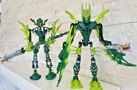 Bionicle Glatorian:  Gresh 8980 , Vastus 8986 with Thornax.  Complete .