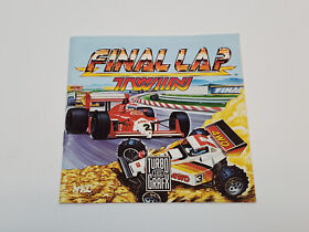 Final Lap Twin *FRENCH* Canada Authentic Original TurboGrafx-16 NEC Manual Only