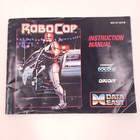 Raro Robocop 1988 Nintendo NES Manual de Instrucciones Folleto Solo Datos East Orion