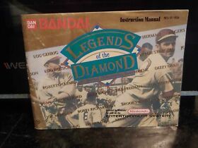 LEGENDS of the DIAMOND Nintendo NES Game Original 1991 BANDAI Manual Booklet