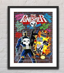 The Punisher Nintendo NES Glossy Promo Ad Poster Unframed G0158