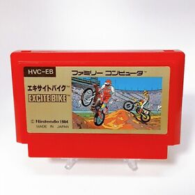 Excite Bike Famiaom FC NES Nintendo Japan Very Good Condition VG