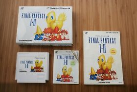 Nintendo Family Computer Final Fantasy 1 2 I II Boxed Square NFC Japan