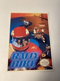 Rally Bike Vidpro Card Nintendo NES Vintage Toys R Us  Display Card