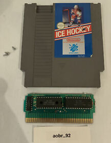 Cartucho Nintendo de hockey sobre hielo NES auténtico probado