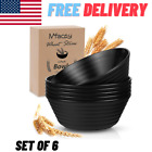 Unbreakable Cereal Bowls Set of 6, 28 OZ Premium Wheat Straw Bowls Lightweight