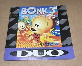 Bonk 3: Bonk's Big Adventure (TurboGrafx-16) Authentic MANUAL ONLY!!! NO GAME!!!