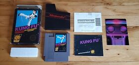 Kung Fu Nintendo NES Hang Tab Complete CIB Five 5 Screw Black Box Poster Manual!