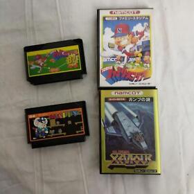 Famicom (FC) Game software Namco NAMCOT set [Super Xevious Gump's Mystery, etc.]