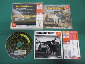 SEGA Dreamcast -- PANZER FRONT -- spine card. DC. JAPAN. GAME. Work. 27782