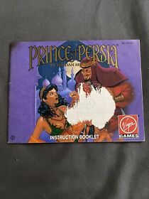 Prince of Persia Authentic Original NES Nintendo Manual Only Instruction Booklet