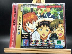 Neon Genesis Evangelion Digital Card Library (Sega Saturn,1997) from japan
