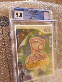 Kirby's Epic Yarn (Nintendo Wii, 2010) Graded CGC 9.0 With A+ Seal NOT WATA, VGA