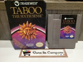 Taboo: The Sixth Sense (Nintendo Entertainment System, 1989) NES Cart and Box