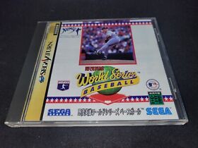 Hideo Nomo World Series Baseball Sega Saturn Japan Import LN Perfect COMPLETE!